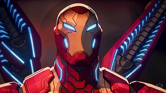 Animated Robert Downey Jr Iron Man Suit Up Battle GIF