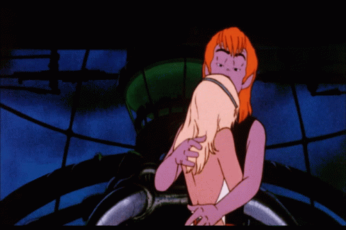 Animated Rock And Rule Hug Romantic GIF