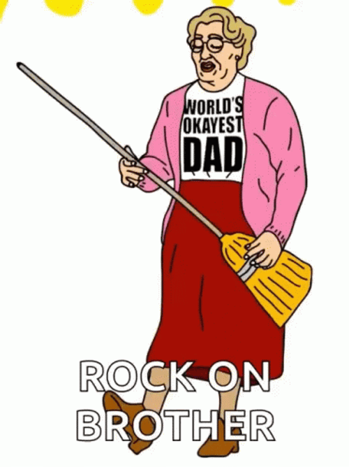 Animated Rock On Brother GIF