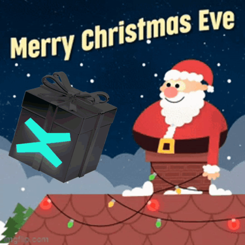 Animated Santa Claus Waving Christmas Eve GIF