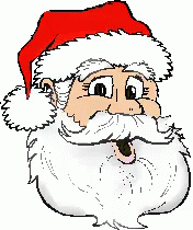 Animated Santa Wink GIF
