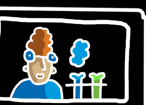 Animated Scientist Lab GIF
