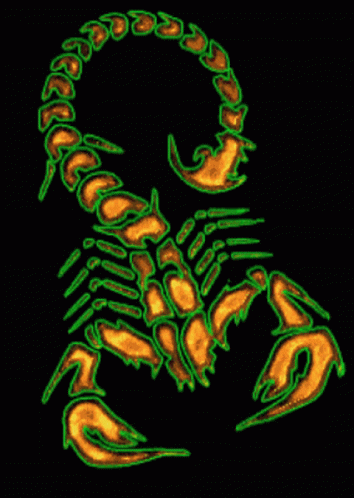 Animated Scorpion Skeletal GIF