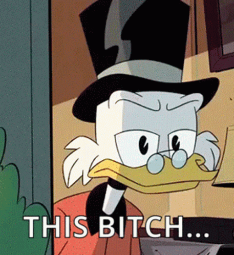 Animated Series Duck Tales Scrooge Mcduck Eyes Rolled GIF