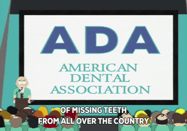 Animated Series South Park American Dental Association Missing Teeth Report GIF