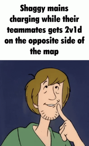 Animated Shaggy Thinking On Gaming Meme GIF