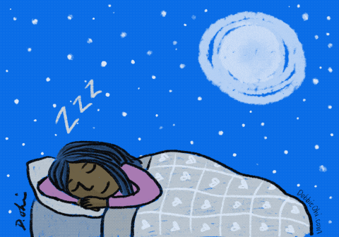 Animated Sleeping Girl Sleepy Meme GIF