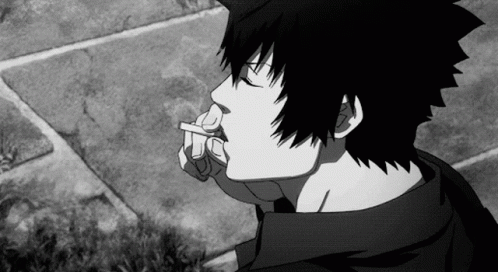 Shinya Kogami Animated Smoke GIF