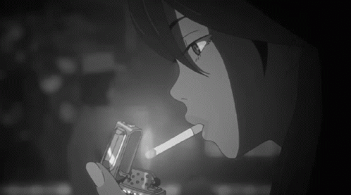 Sad Aesthetic Animated Smoke GIF