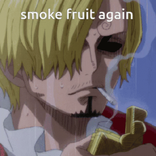 Sanji Animated Smoke GIF