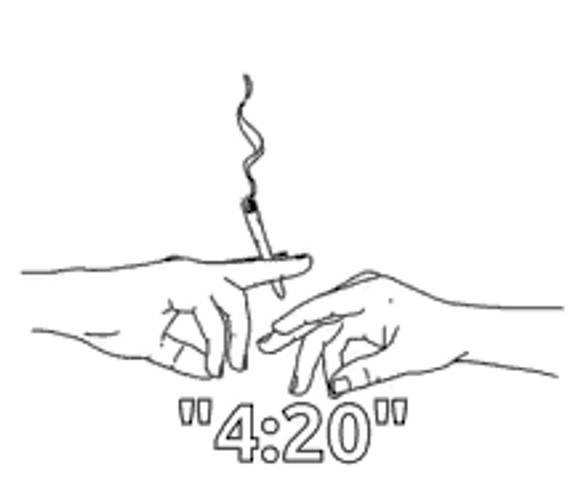 Animated Smoking Weed Celebrating 420 GIF