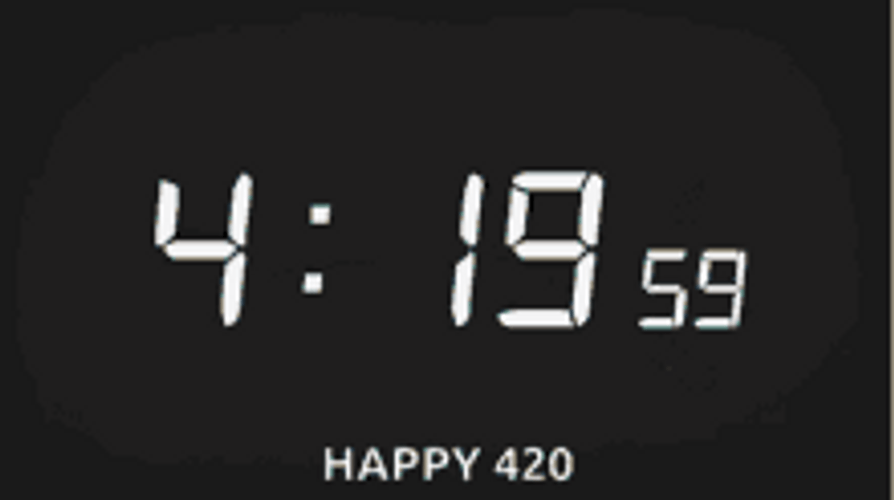 Animated Smoking Weeds Happy 420 Celebration GIF