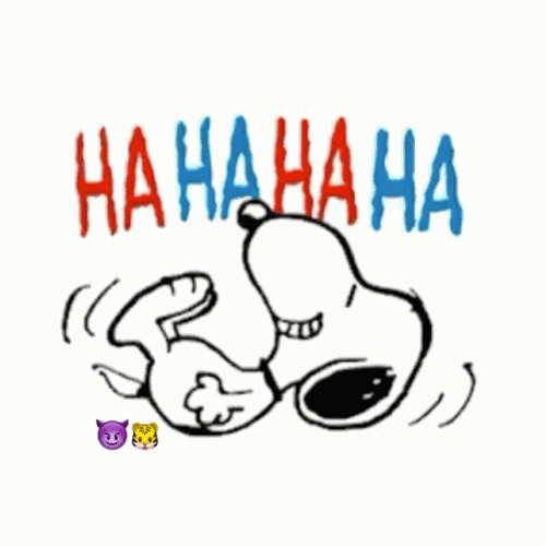 Animated Snoopy Laughing Hard GIF