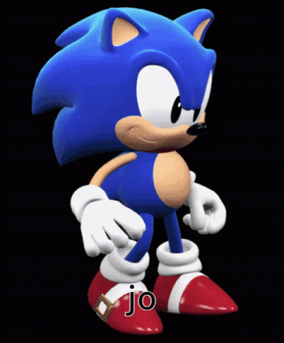 Animated Sonic The Hedgehog Happy Feet Dancing GIF