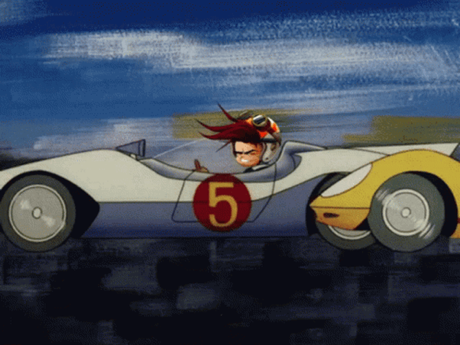 Animated Speed Race Car GIF