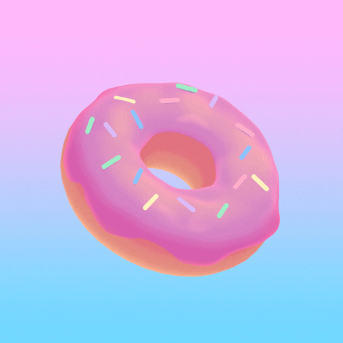 Animated Sprinkled Doughnut GIF