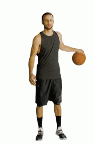 Animated Steph Curry Dribble Loop GIF