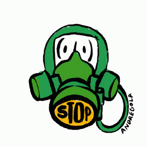 Animated Stop Gas Mask GIF
