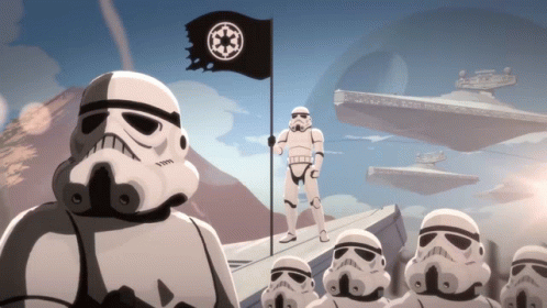 Animated Stormtrooper Platoon GIF