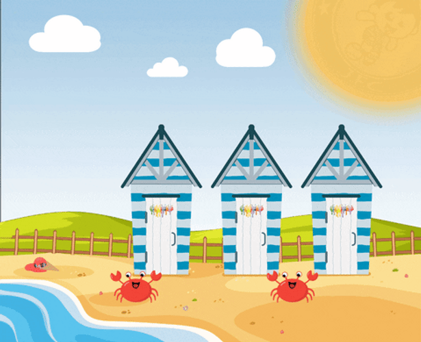 Animated Sunny Day Summer Beach Holiday Olaf GIF 