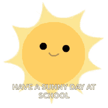 Animated Sunny Day School Text Greeting GIF