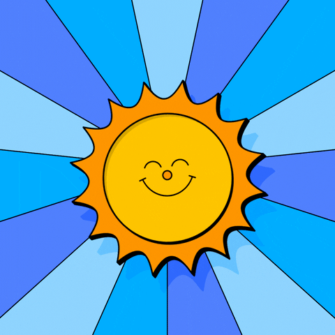 Animated Sunny Day Smiling Sun Summer GIF