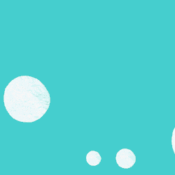 Animated Taxi Featuring Floating Bubbles GIF