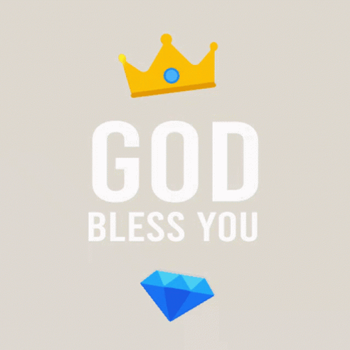 Animated Text God Bless You GIF