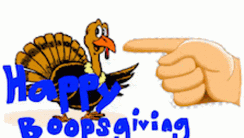 Poking Turkey Animated Thanksgiving GIF