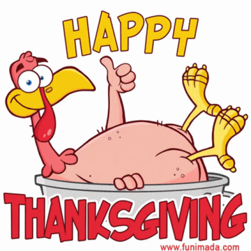 Happy Turkey Animated Thanksgiving GIF