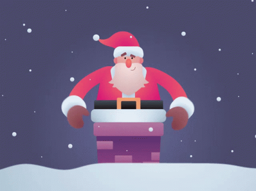 Animated The Santa Clause Going Down GIF