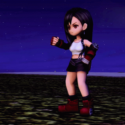 Animated Tifa Martial Art Skills GIF