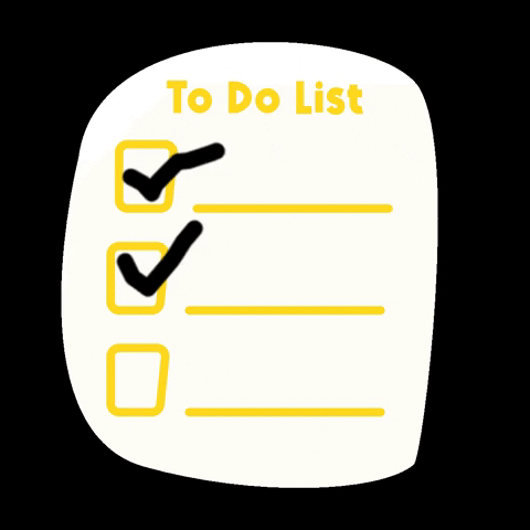 Animated To-do List Checklist GIF
