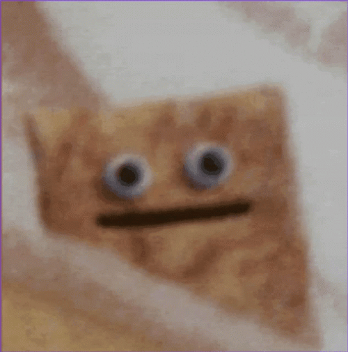Animated Toast Bread Different Emotion GIF