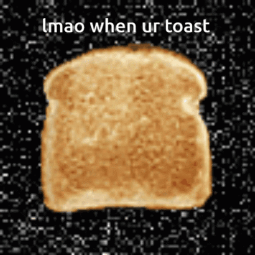 Animated Toast Bread Glitch Background GIF