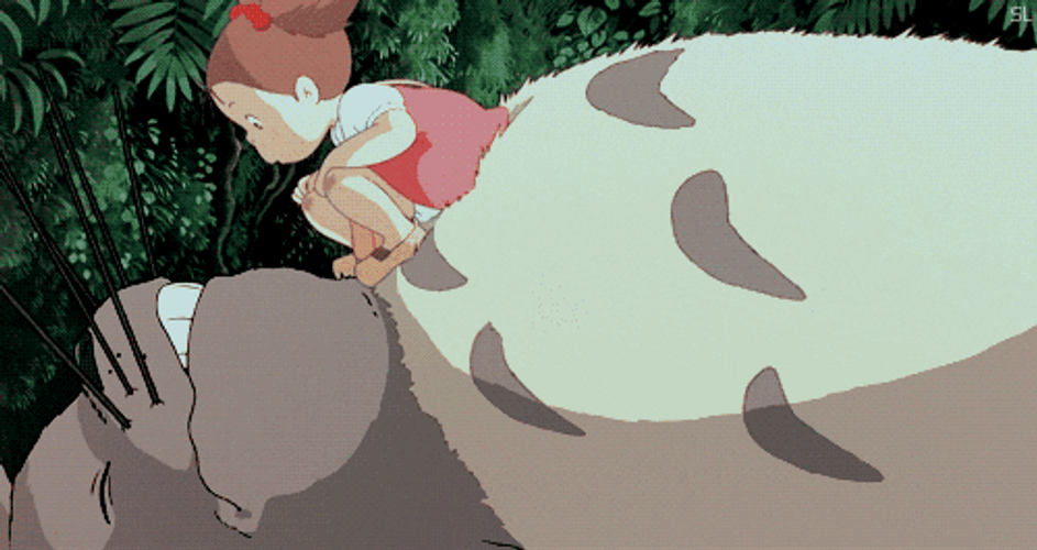Animated Totoro Studio Ghibli GIF
