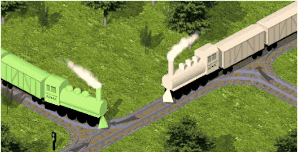 Animated Train Wreck GIF 