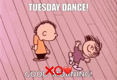 Animated Tuesday Charlie Brown And Lucy Dancing GIF