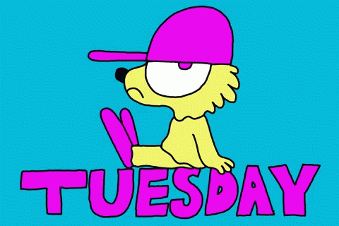 Animated Tuesday Sad Dog GIF