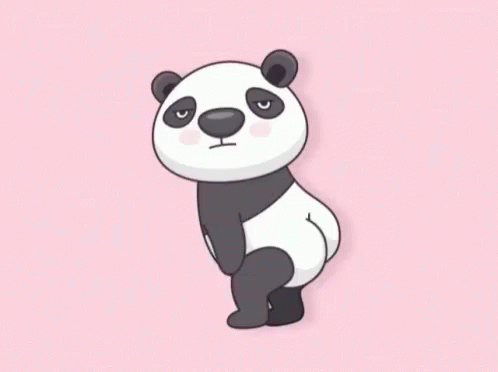 Animated Twerking Dancing Panda GIF