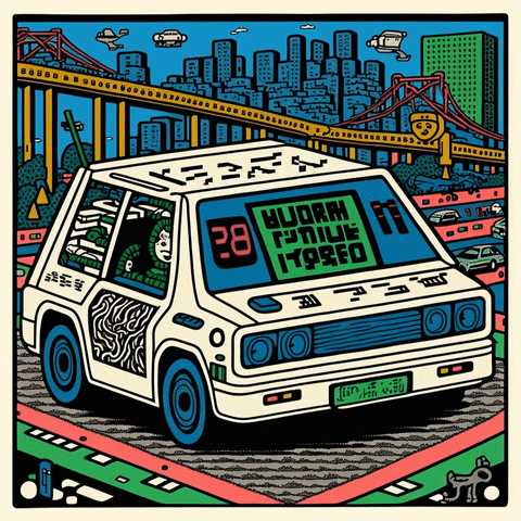 Animated Uber Car GIF