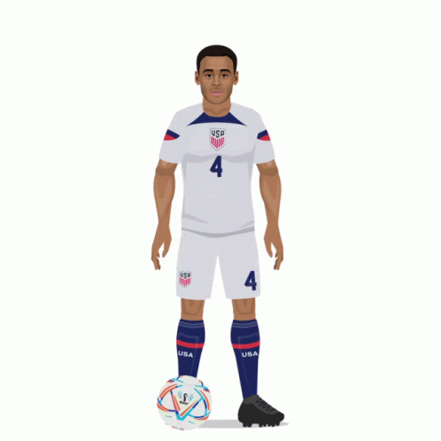 Animated Usmnt Player Tyler Adams Ball Tricks GIF
