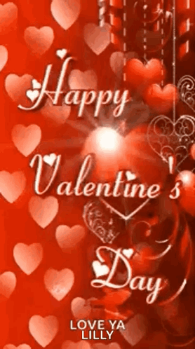 Animated Valentines Day Hearts Day GIF