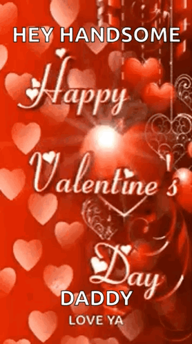 Animated Valentines Day Hey Handsome GIF