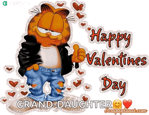 Animated Valentines Garfield GIF