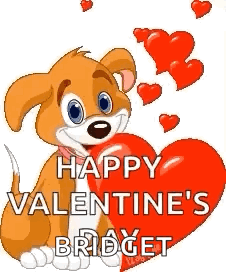 Animated Valentines Heart Puppy GIF
