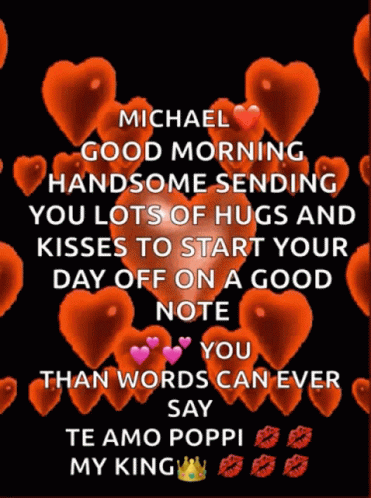 Animated Valentines Michael Hearts GIF