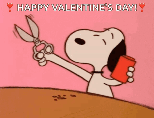 Animated Valentines Snoopy GIF
