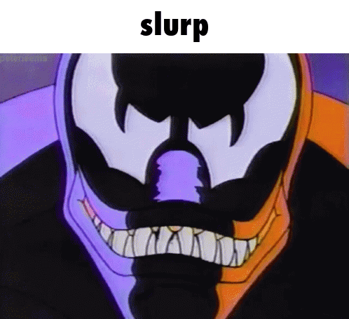 Animated Venom Tongue Slurp GIF