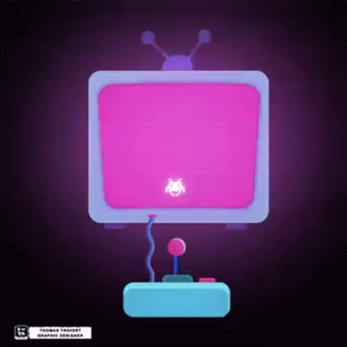 Animated Video Game Monitor GIF